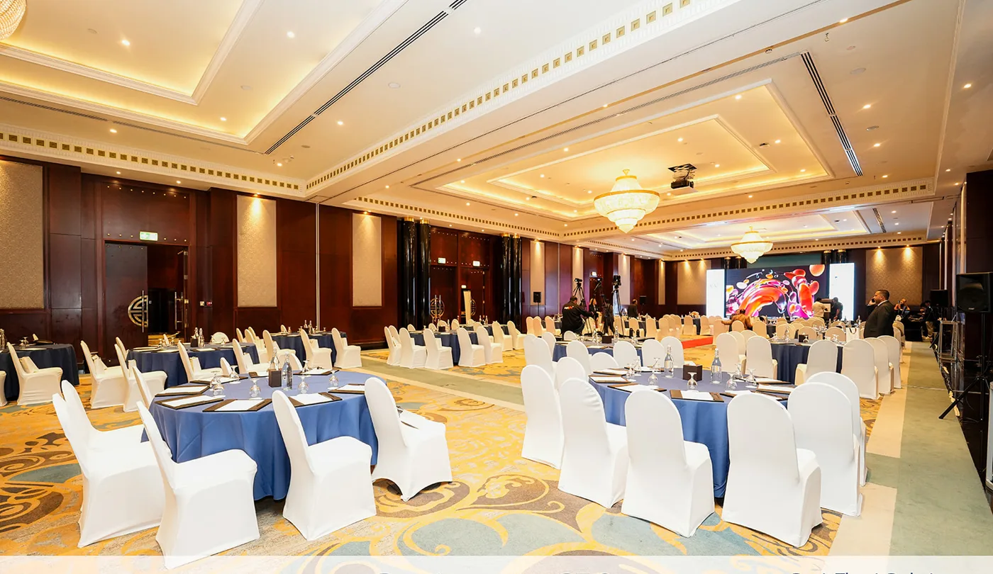 Al Shindagah-style ballroom set for the MECA CFO Summit
